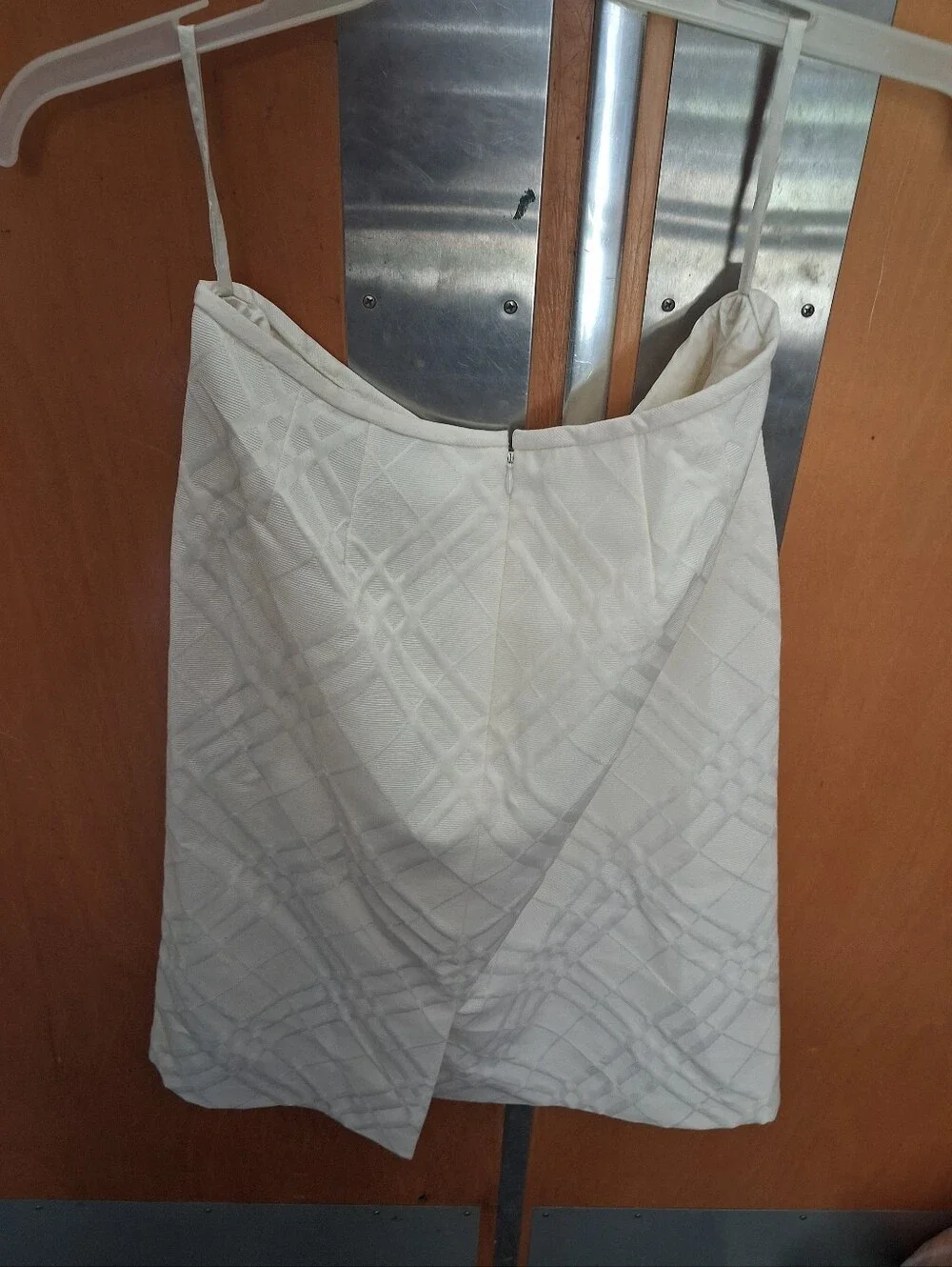 Kasper Cream Quilted 3 Pc Blazer, Sleeveless Shell With Pencil Skirt Size 10